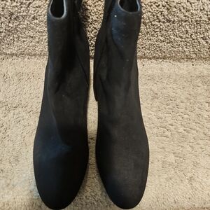 Barlll Gatlin Almond Almond Toe Ankle Bootie Sz. 10 Black